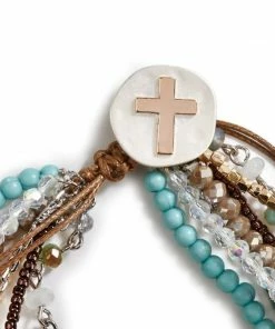 Demdaco Your Journey Prayer Bracelet- Turquoise Inspirational