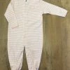 Creative Knitwear - UF - Gators - Striped Footed Baby Romper