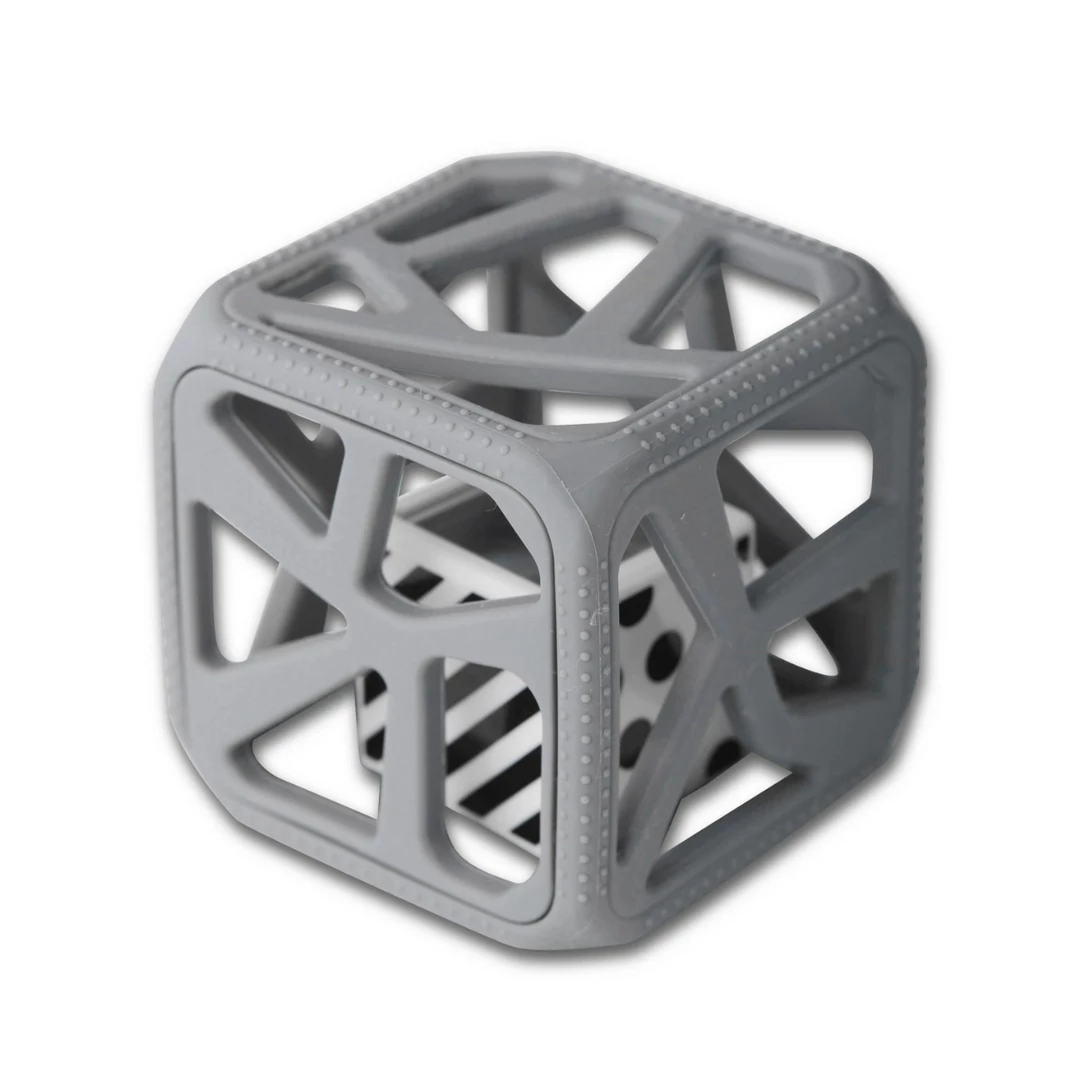 Malarkey Kids Baby Malarkey Kid - Chew Cube - Dark Grey 3 Malarkey Kids Baby Malarkey Kid - Chew Cube - Dark Grey