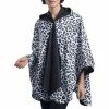 RainCaper- Black/White Animal Print Travel Cape Apparel & Accessories