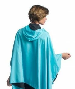 RainCaper- Black/Sky Blue Travel Cape Apparel & Accessories