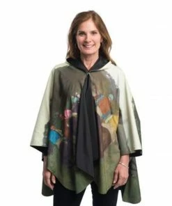 Apparel & Accessories RainCaper- Degas Racehorses At Longchamp Travel Cape