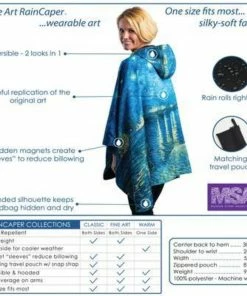 RainCaper- Water Lilies Travel Cape 7 RainCaper- Water Lilies Travel Cape