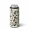 Swig Life Skinny Can Cooler- Luxy Leopard Drinkware 2 Swig Life Skinny Can Cooler- Luxy Leopard Drinkware