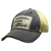 Vintage Life - So Apparently I Have An Attitude Distressed Trucker Cap Apparel & Accessories