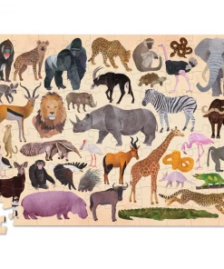 Crocodile Creek - Wild Animals 100 Piece Puzzle Baby