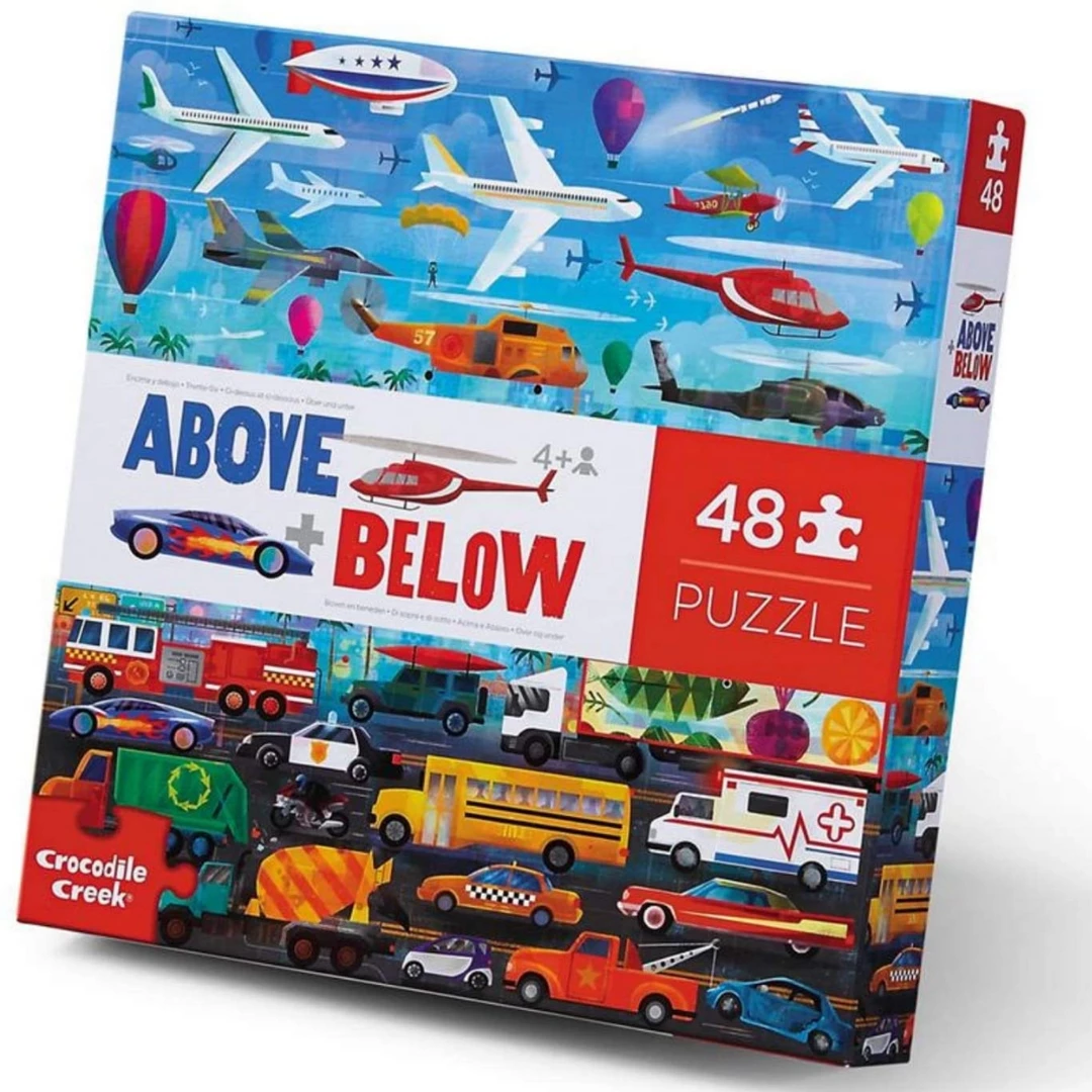 Crocodile Creek - Above + Below 48 Piece Things That Go Puzzle 3 Crocodile Creek - Above + Below 48 Piece Things That Go Puzzle