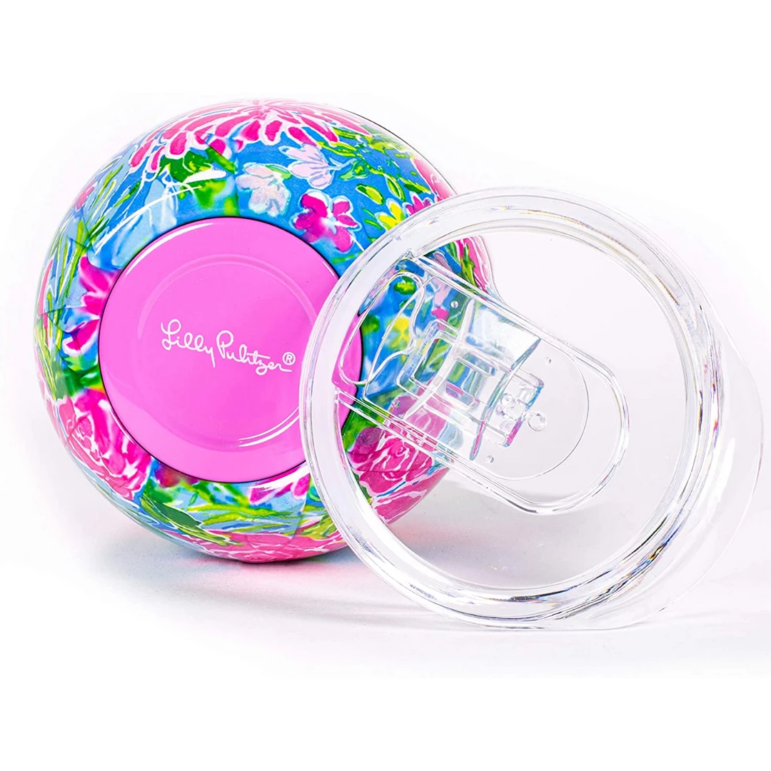 Lilly Pulitzer Stemless Tumbler - Blue Bunny Business 5 Lilly Pulitzer Stemless Tumbler - Blue Bunny Business