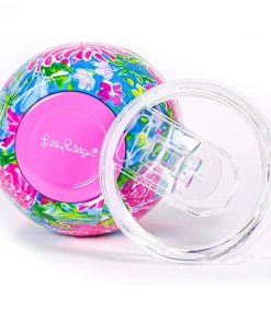 Lilly Pulitzer Stemless Tumbler - Amalfi Blue Best Fishes Drinkware 7 Lilly Pulitzer Stemless Tumbler - Amalfi Blue Best Fishes Drinkware