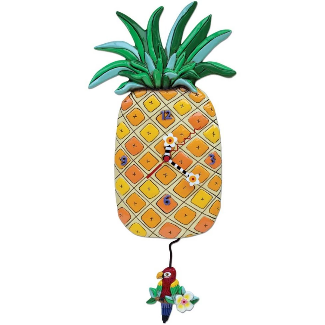 Allen Designs Island Time Pineapple Pendulum Clock Gifts 3 Allen Designs Island Time Pineapple Pendulum Clock Gifts
