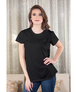 Amanda Blu - Luxe Sleepwear T-Shirt - Black Apparel & Accessories
