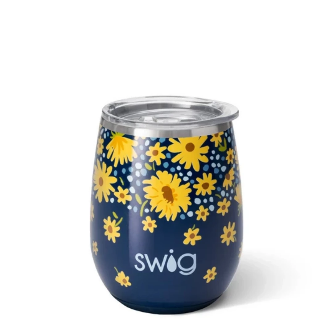 New Arrivals Swig Life- Stemless Cup - Lazy Daisy 3 New Arrivals Swig Life- Stemless Cup - Lazy Daisy