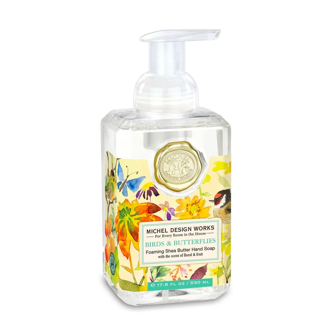 Michel Design Works New Arrivals Michel - Birds & Butterflies Foaming Hand Soap 3 Michel Design Works New Arrivals Michel - Birds & Butterflies Foaming Hand Soap