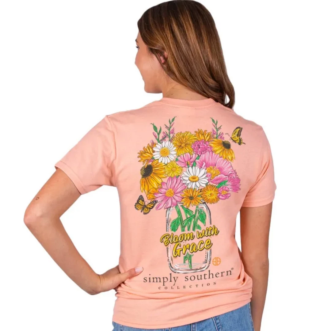 Simply Southern - Bloom Sherbet - Short Sleeve 3 Simply Southern - Bloom Sherbet - Short Sleeve