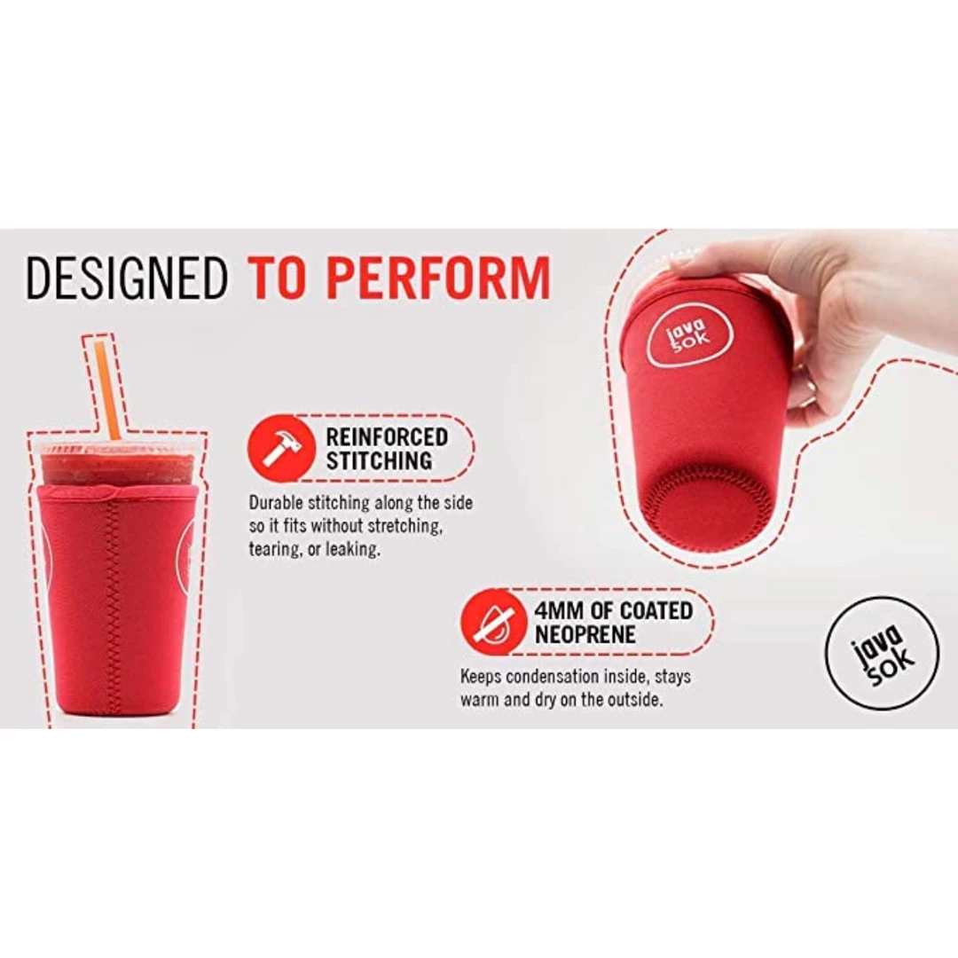 JavaSok Cold Beverage Sleeve - Floral New Arrivals 4 JavaSok Cold Beverage Sleeve - Floral New Arrivals