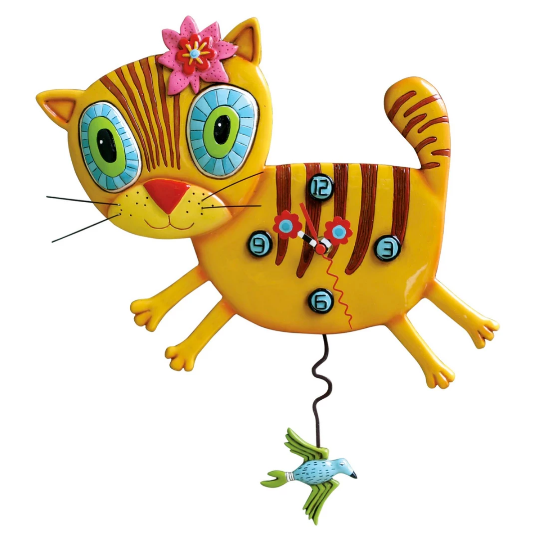 Gifts Allen Designs Kimi Kitty Time Pendulum Clock 3 Gifts Allen Designs Kimi Kitty Time Pendulum Clock