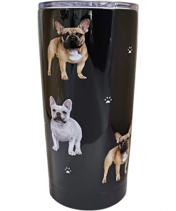 Serengeti Dog Tumbler - French Bulldog Drinkware