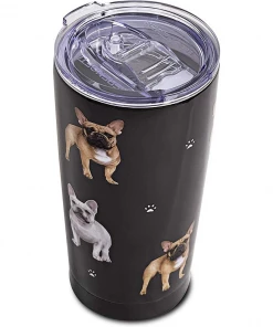 Serengeti Dog Tumbler - French Bulldog Drinkware