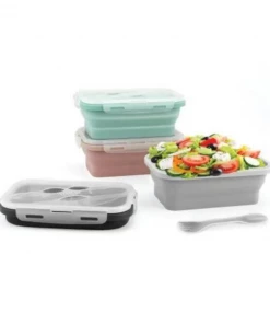 Krumbs Kitchen - Silicone Lunch Container - Black 9 Krumbs Kitchen - Silicone Lunch Container - Black