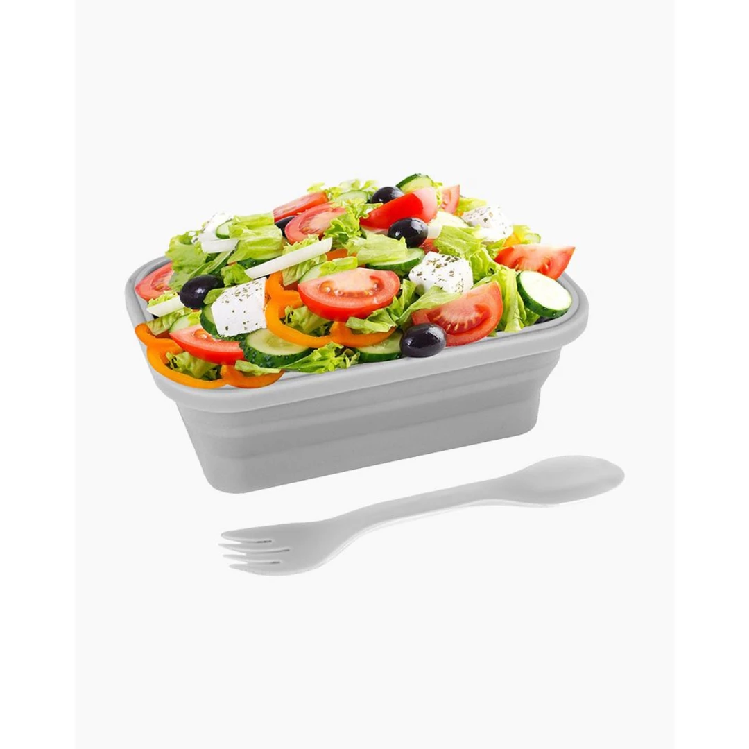 Kitchen & Home Krumbs Kitchen - Silicone Lunch Container - Grey 3 Kitchen & Home Krumbs Kitchen - Silicone Lunch Container - Grey