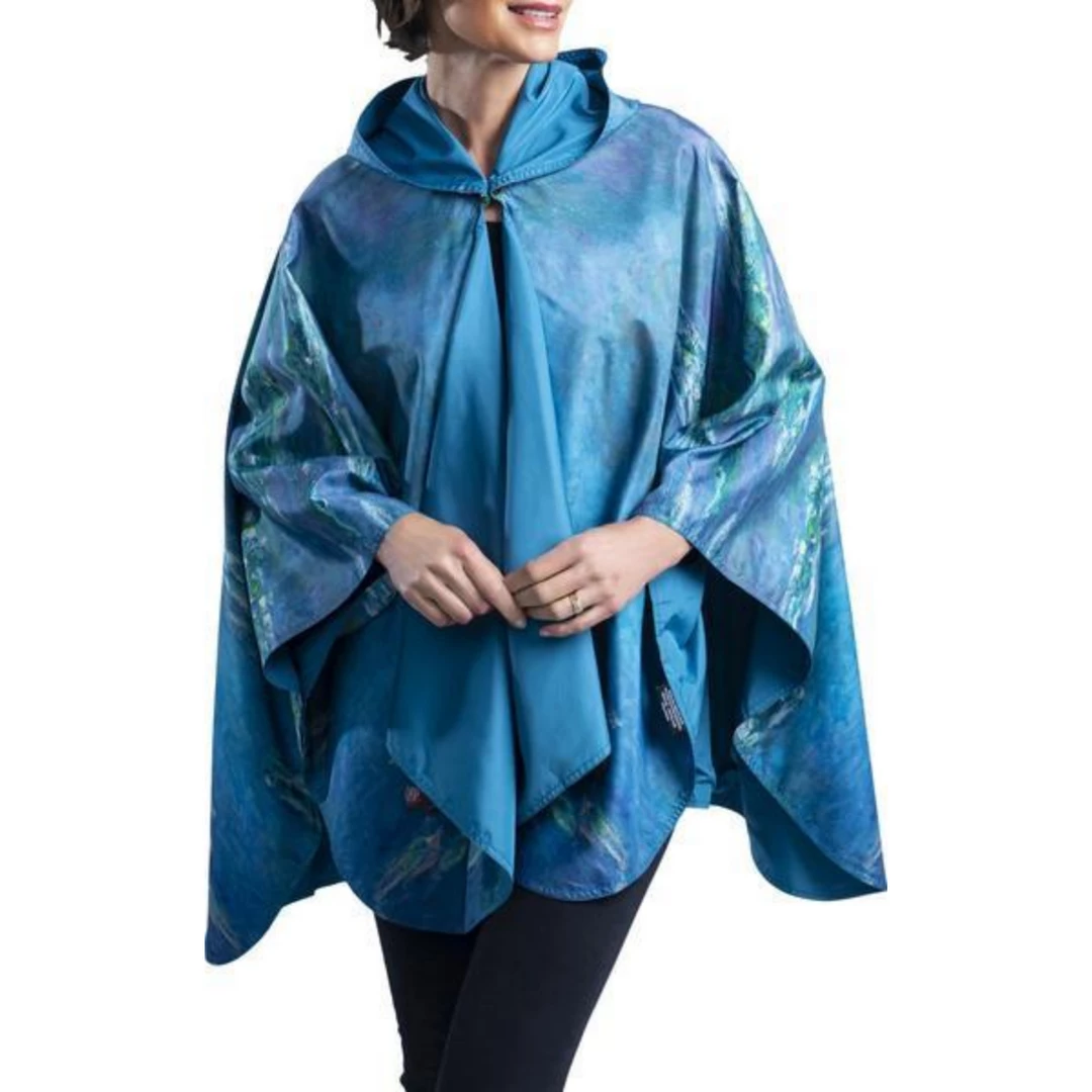 RainCaper- Water Lilies Travel Cape 4 RainCaper- Water Lilies Travel Cape