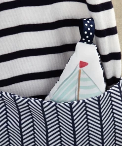 Demdaco - Mommy & Me Activity Scarf - Blue & White 10 Demdaco - Mommy & Me Activity Scarf - Blue & White