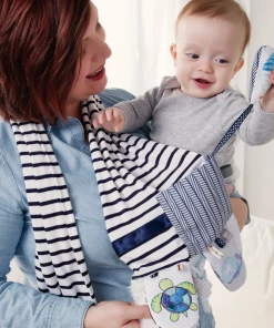 Demdaco - Mommy & Me Activity Scarf - Blue & White 11 Demdaco - Mommy & Me Activity Scarf - Blue & White