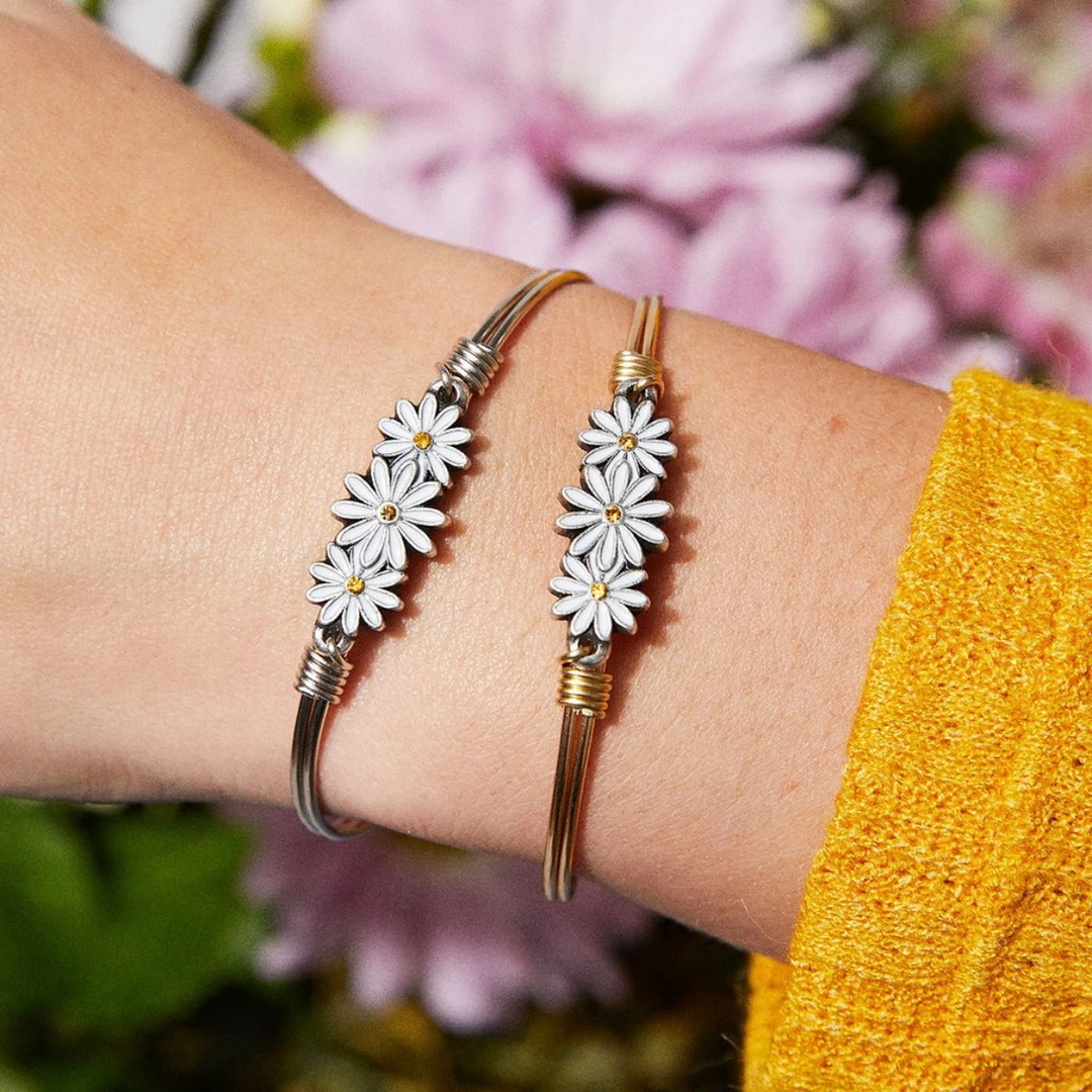 Luca+Danni- Daisy Bangle Bracelet Inspirational 6 Luca+Danni- Daisy Bangle Bracelet Inspirational