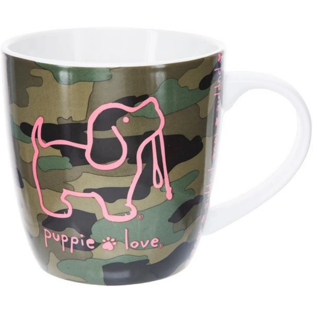 Puppie Love Mug - Camo Drinkware 3 Puppie Love Mug - Camo Drinkware