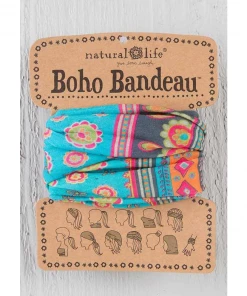 Apparel & Accessories Natural Life Boho Bandeau- Turquoise Medallion