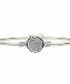 Your Heart's Desire Baby Luca+Danni- Little Footsteps Blue Bangle Bracelet 8 Your Heart's Desire Baby Luca+Danni- Little Footsteps Blue Bangle Bracelet