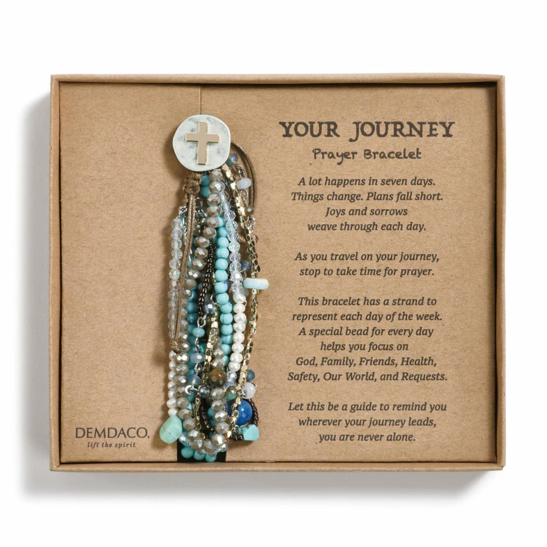 Demdaco Your Journey Prayer Bracelet- Turquoise Inspirational 3 Demdaco Your Journey Prayer Bracelet- Turquoise Inspirational