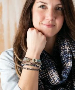 Demdaco Inspirational Your Journey Prayer Bracelet- Grey