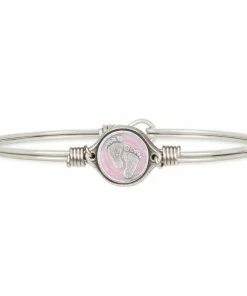 Your Heart's Desire Luca+Danni- Little Footsteps Pink Bangle Bracelet Baby