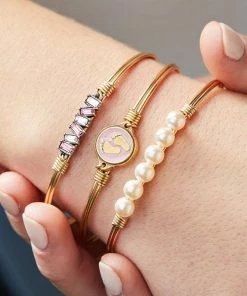 Your Heart's Desire Luca+Danni- Little Footsteps Pink Bangle Bracelet Baby