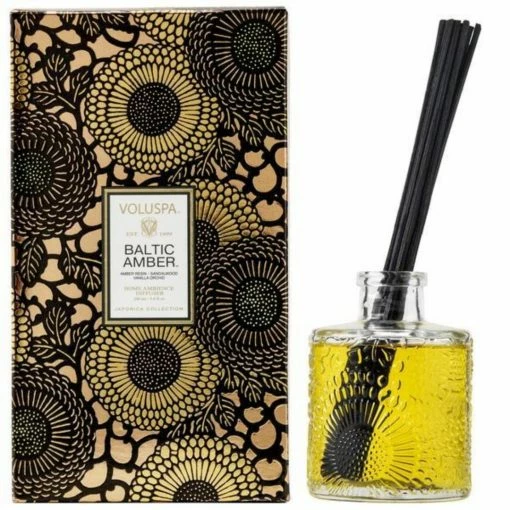 Candles Voluspa Reed Diffuser- Baltic Amber